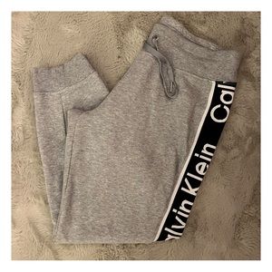 Calvin Klein Performance Cropped Sweats with tie string waist- Size XL.